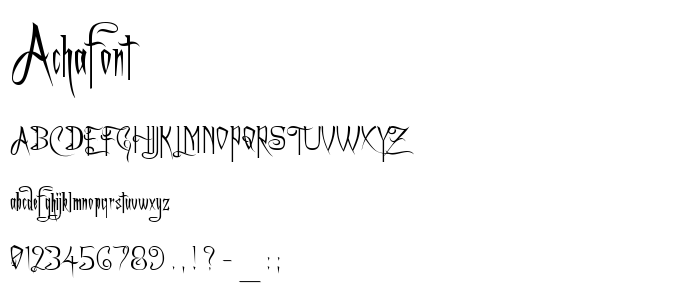 Achafont font