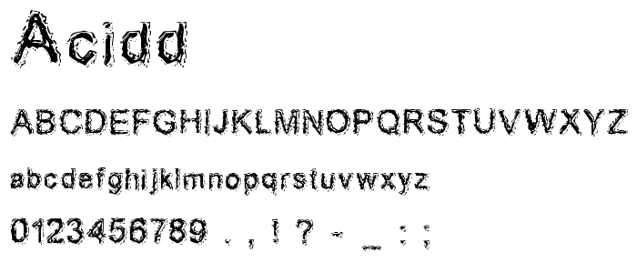 Acidd font