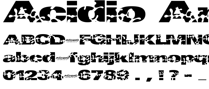 Acidio_Amore font