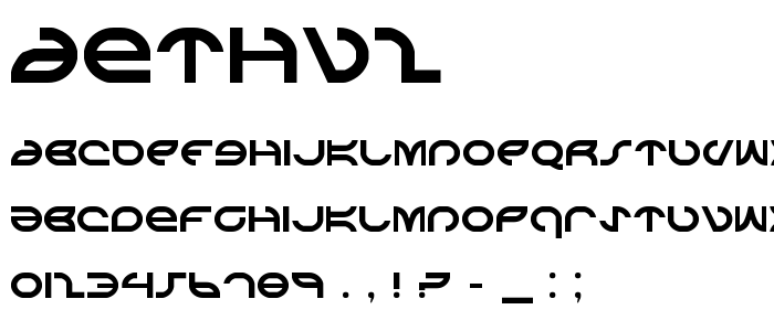 Aethv2 font