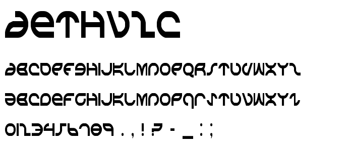 Aethv2c font