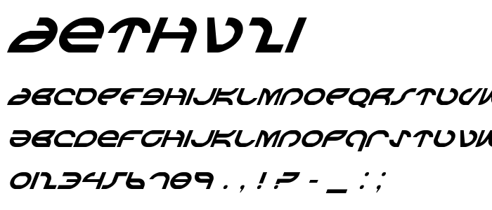 Aethv2i font