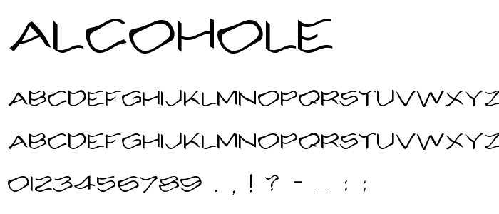 Alcohole font
