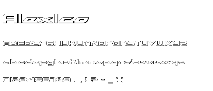 Alexlco font