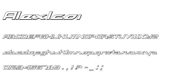 Alexlcoi font