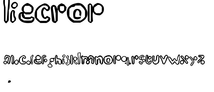 Aliecrop font