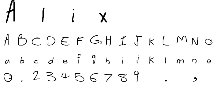 Alix font