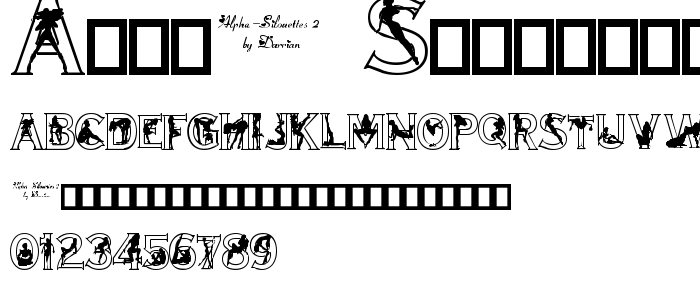 Alpha_Silouettes_2 font