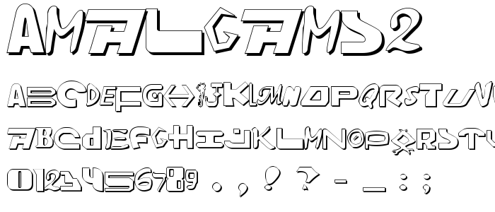 Amalgams2 font