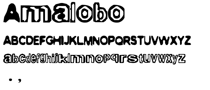 Amalobo font