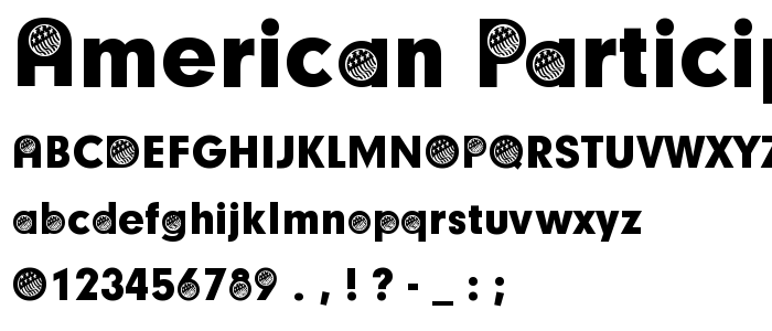 American_Participants font