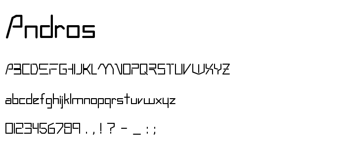 Andros font