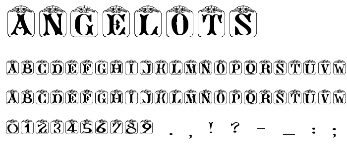 Angelots font