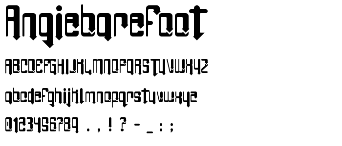 Angiebarefoot font