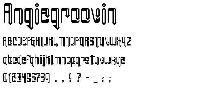 Angiegroovin font