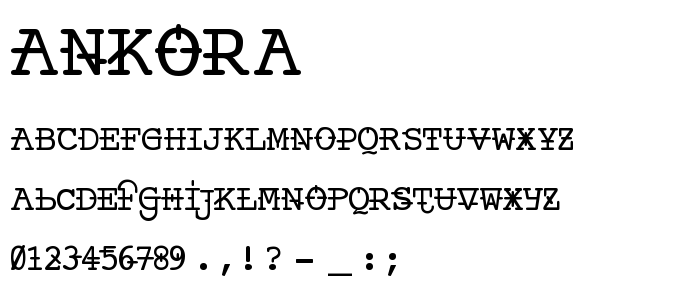 Ankora font