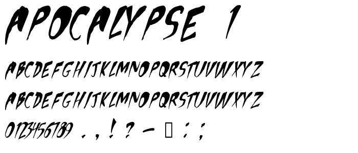 Apocalypse_1 font