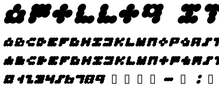 Apollo9_Italic font