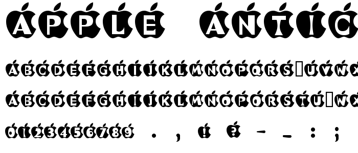 Apple_Antics font