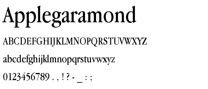 Applegaramond font