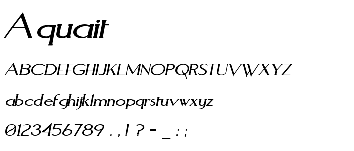 Aquait font