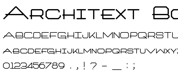 Architext_Bold font