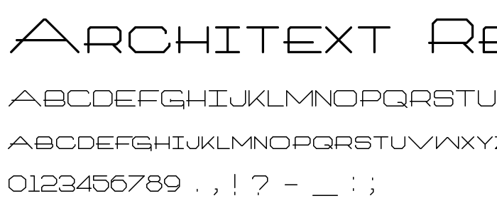 Architext_Regular font