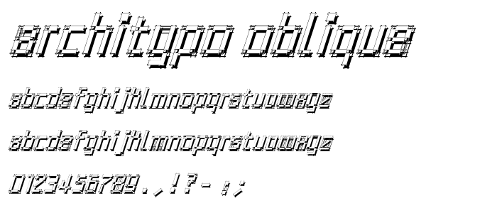Architypo_Oblique font