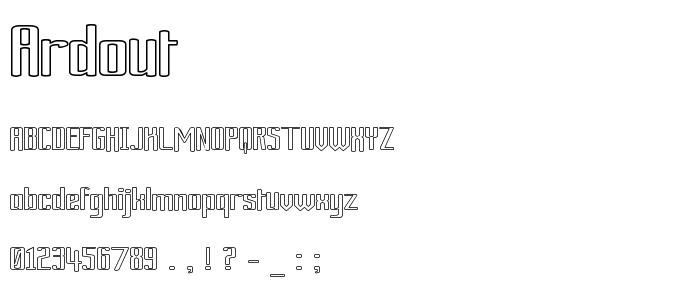 Ardout font