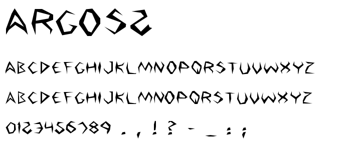 Argos2 font