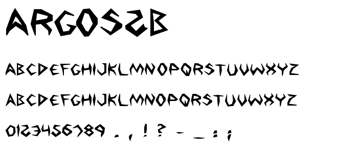 Argos2b font