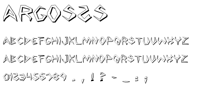 Argos2s font