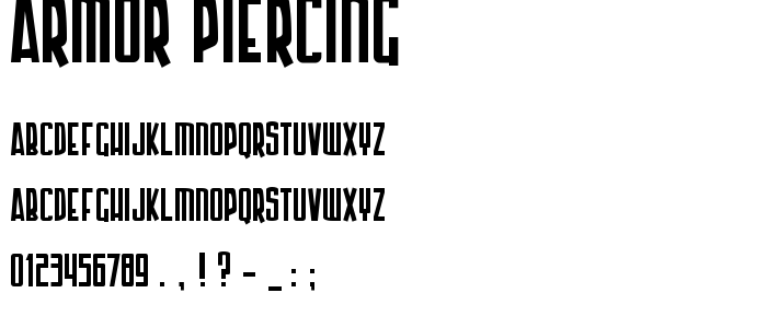 Armor_Piercing font