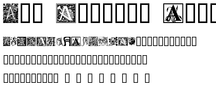 Art_Nouveau_Initials_A font