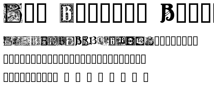 Art_Nouveau_Initials_B font
