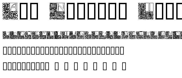 Art_Nouveau_Initials font