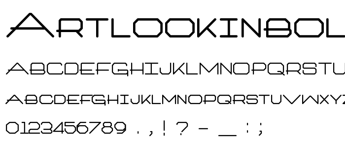 Artlookinbold font