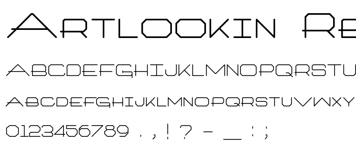 Artlookin_Regular font