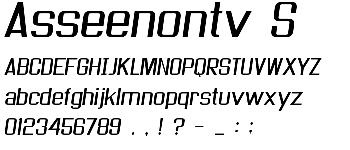 Asseenontv_S font