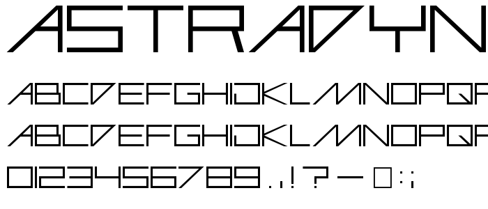 Astradyn font