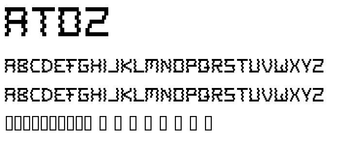 Atoz font