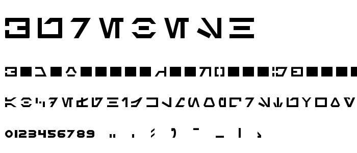 Aurebesh font