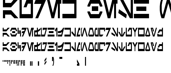 Aurek_Besh_Narrow font