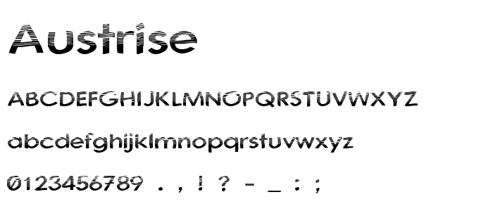 Austrise font