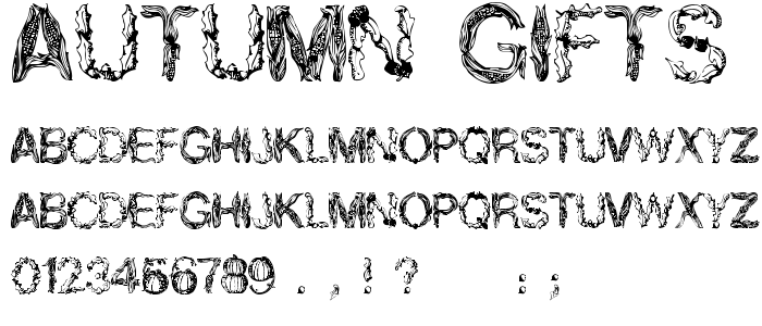 Autumn_Gifts font