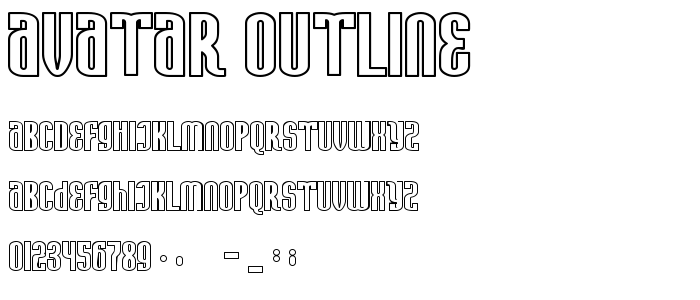 Avatar_Outline font