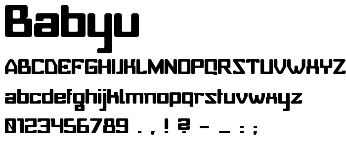 Babyu font