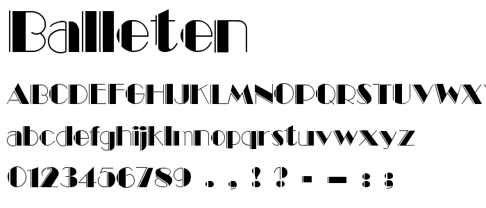 Balleten font