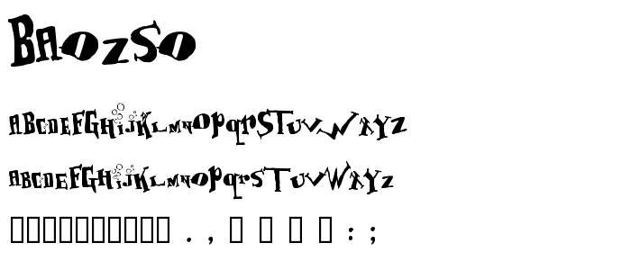 Baozso font