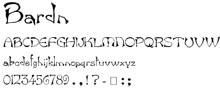 Bardn font